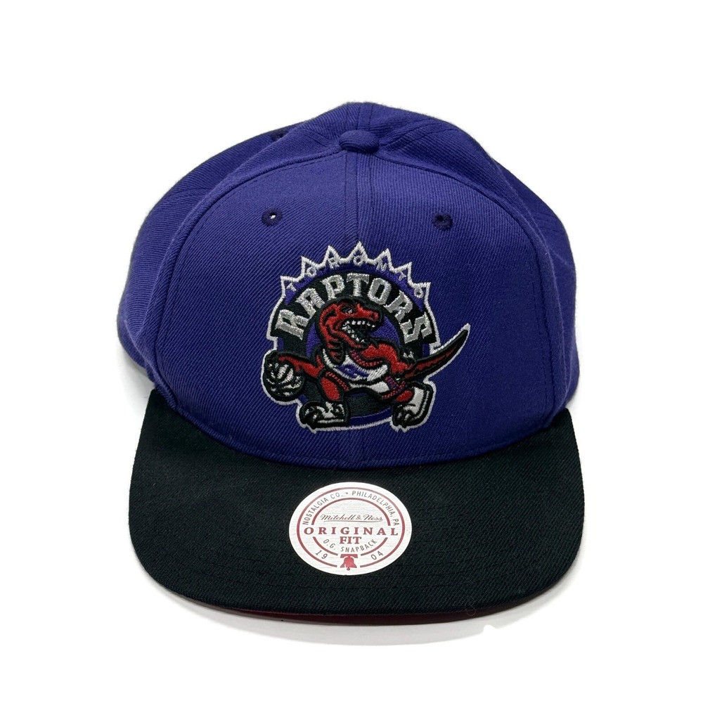 Mitchell & Ness Toronto Raptors Snapback Hat Cap Wool Blend Original Purple